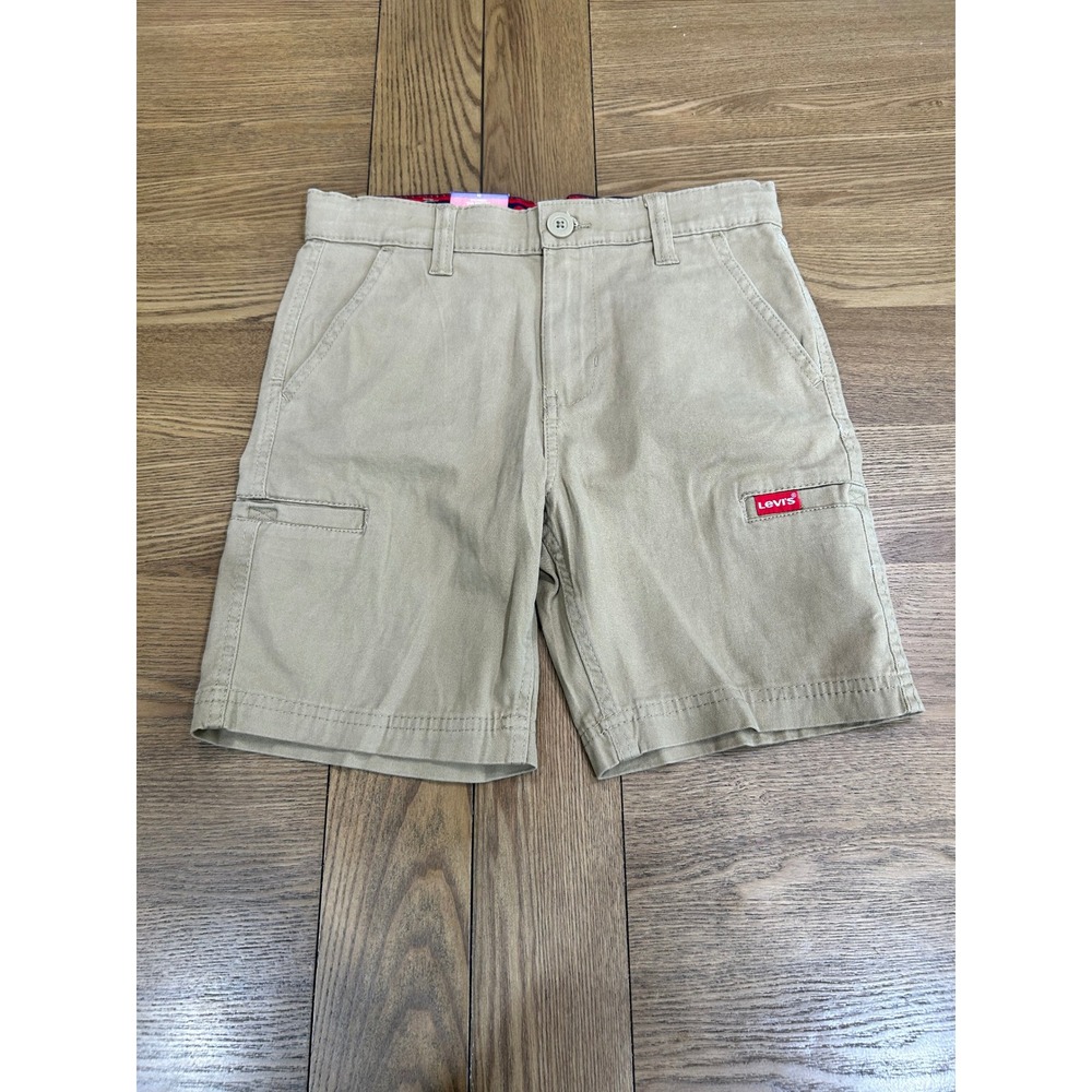 Levi's Boys Cargo‎ Shorts Size 10 Regular Fit Casual Khaki Tan